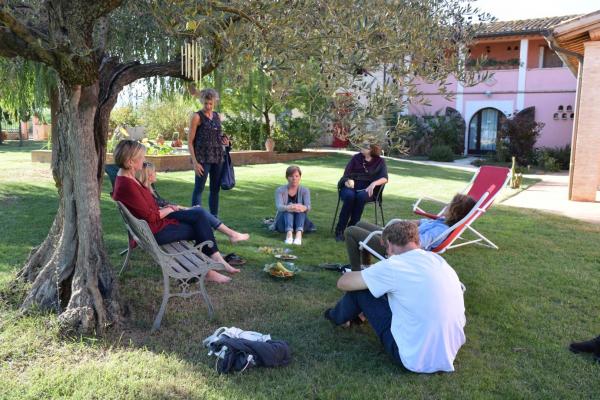 Nice relax under an olive tree